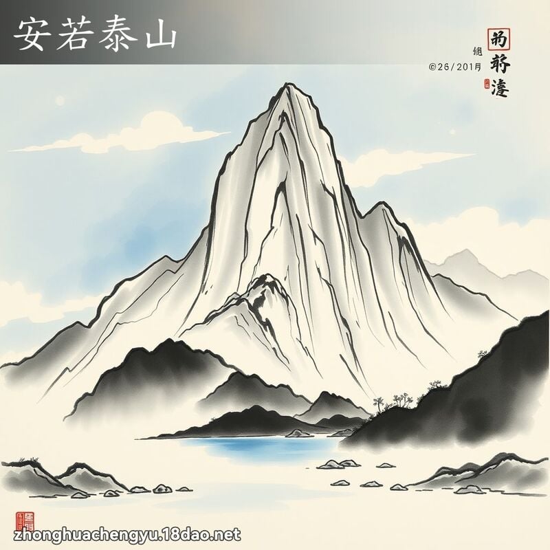 安若泰山 配图