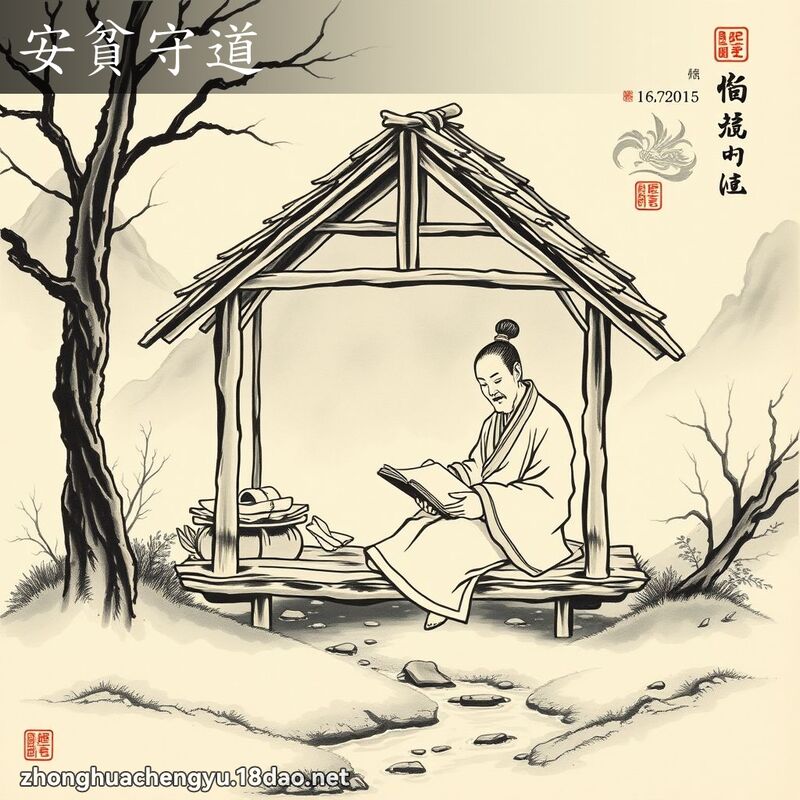 安貧守道 配图