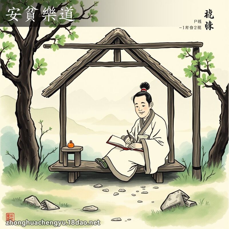 安貧樂道 配图
