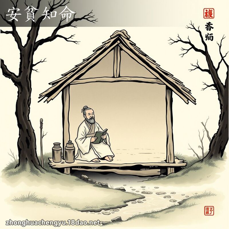 安貧知命 配图