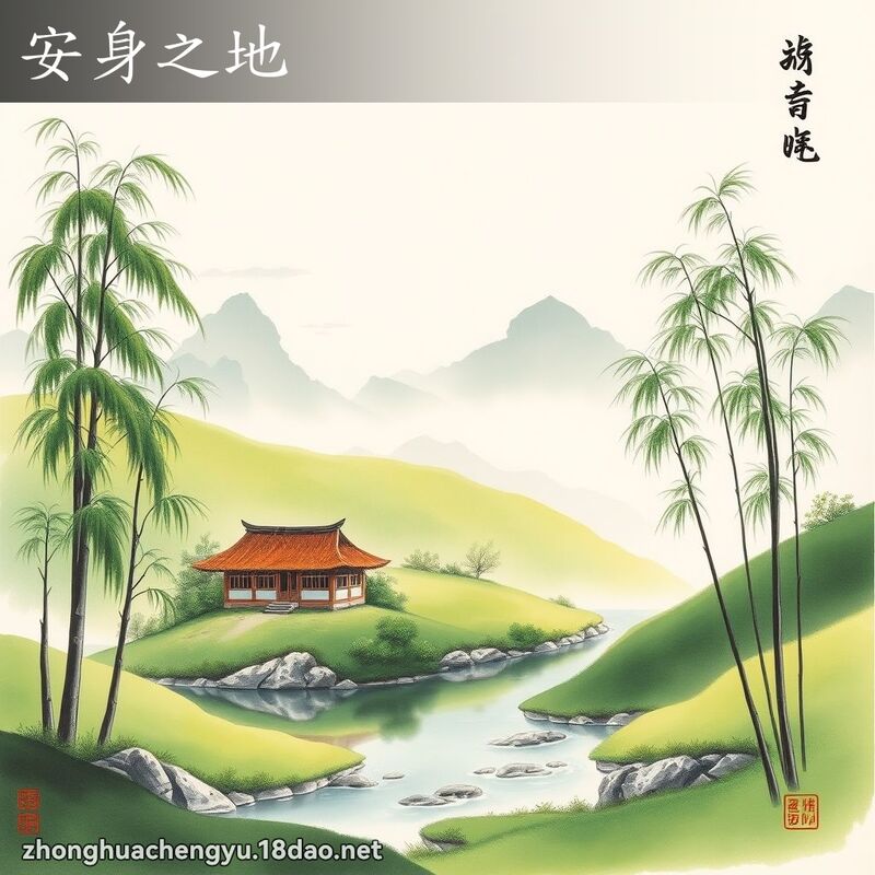 安身之地 - 中華成語配圖