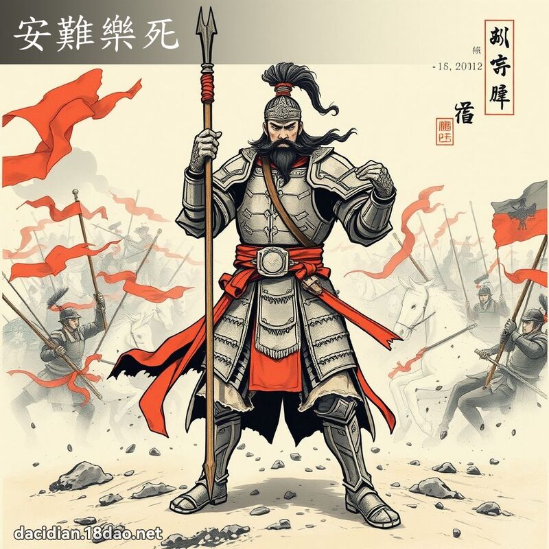 安難樂死 - 中華成語配圖