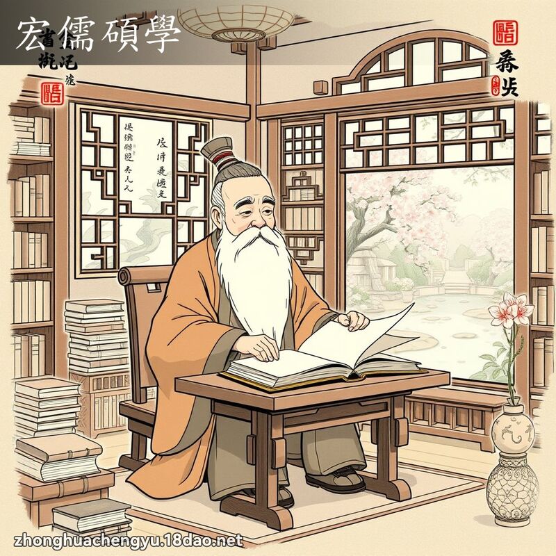 宏儒碩學 配图