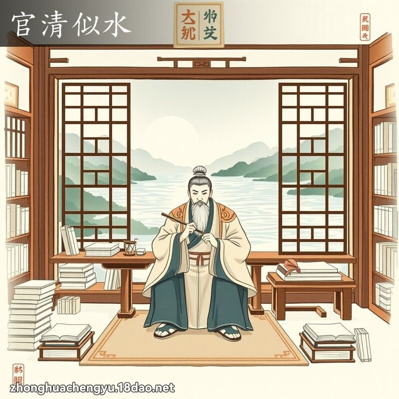 官清似水 配图