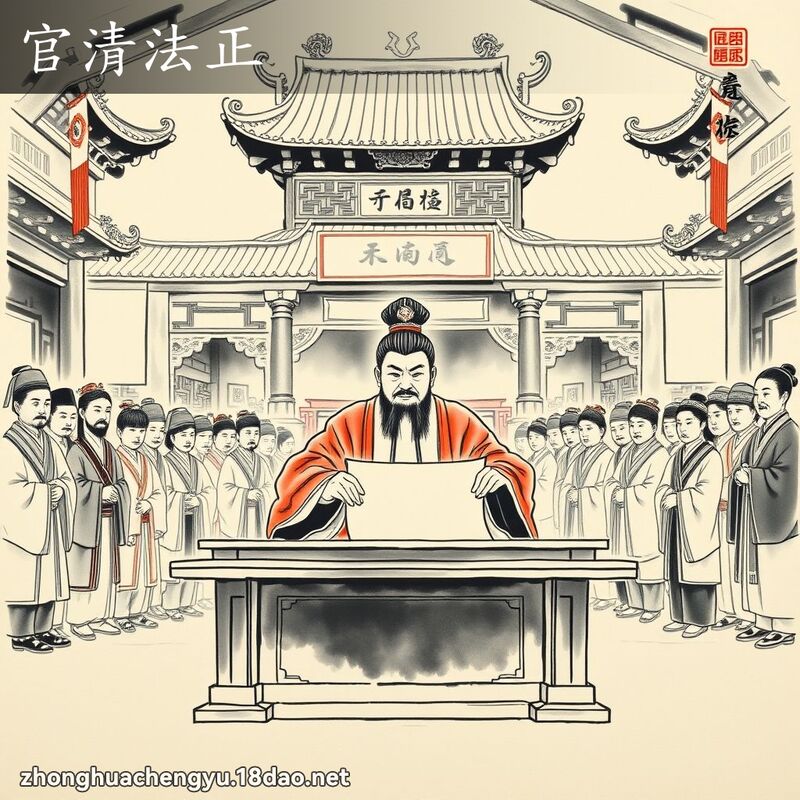 官清法正 配图