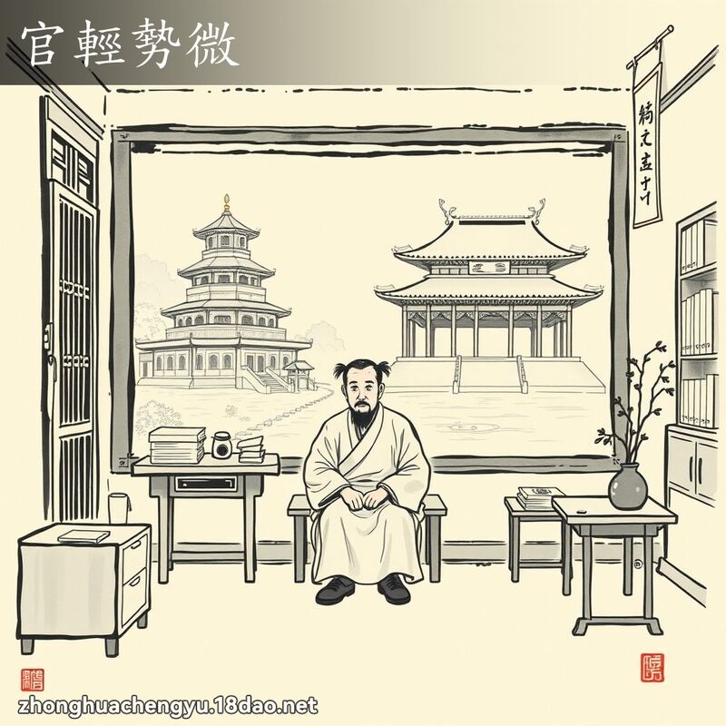 官輕勢微 配图