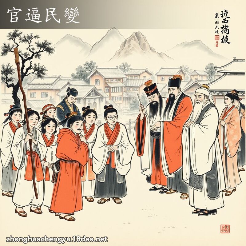 官逼民變 配图