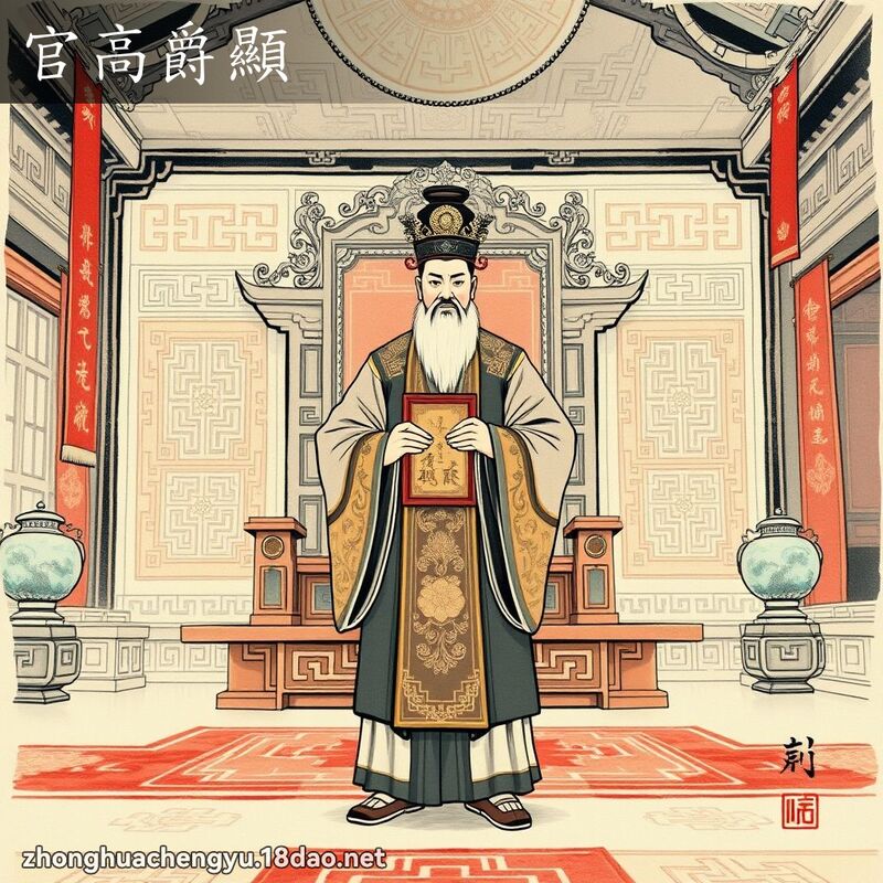 官高爵顯 配图