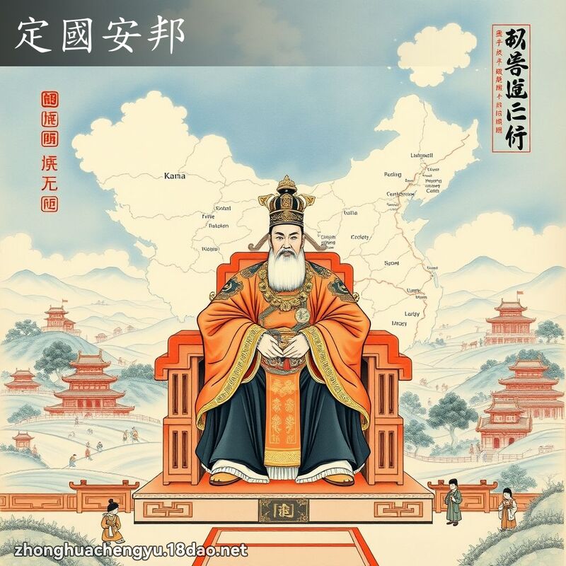 定國安邦 配图