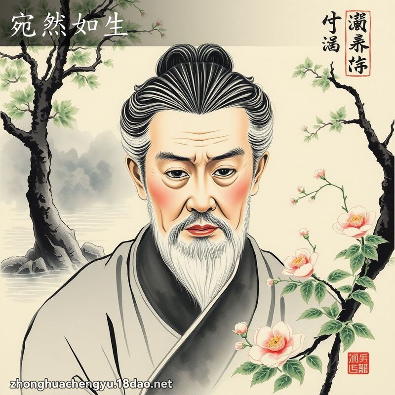 宛然如生 配图
