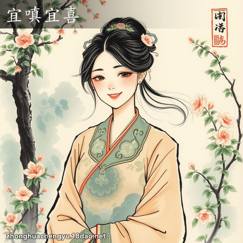 宜嗔宜喜 配图