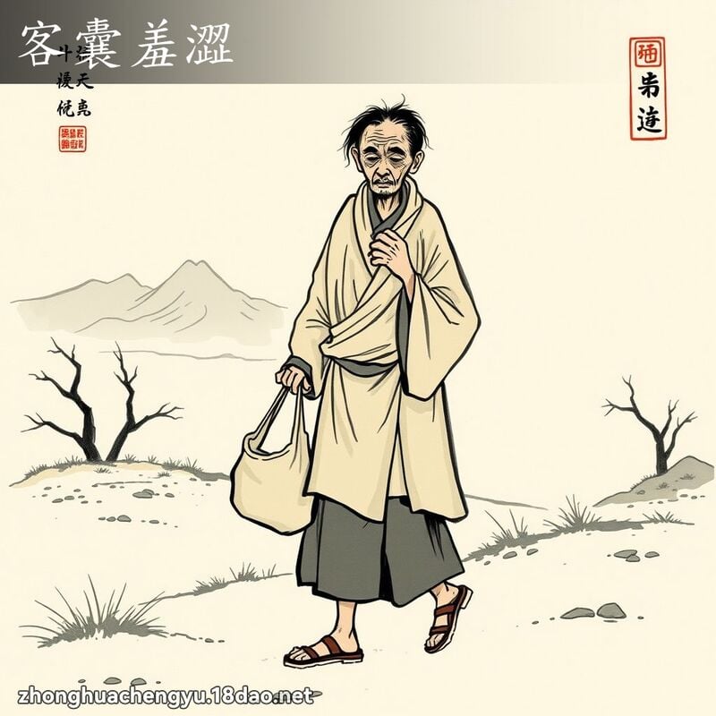 客囊羞澀 配图