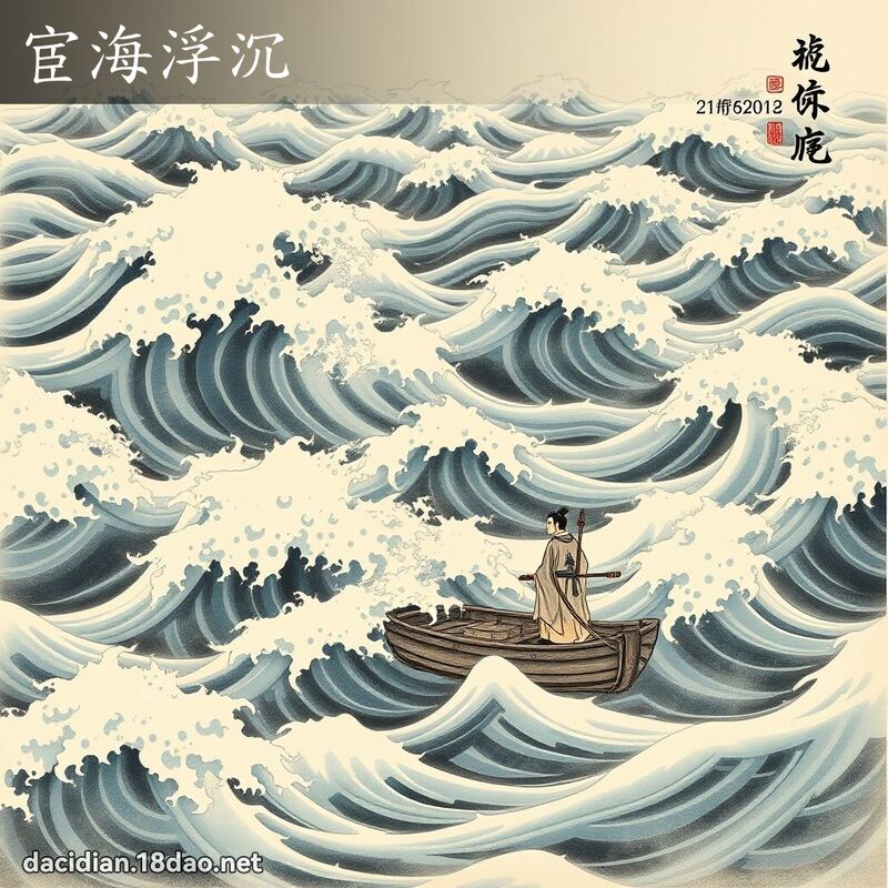 宦海浮沉 - 中華成語配圖
