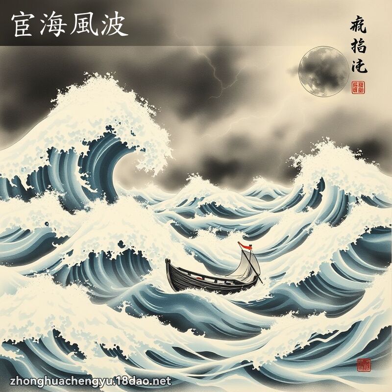 宦海風波 - 中華成語配圖