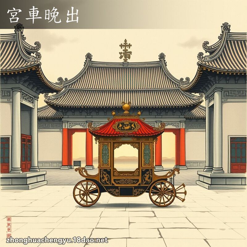 宮車晚出 配图