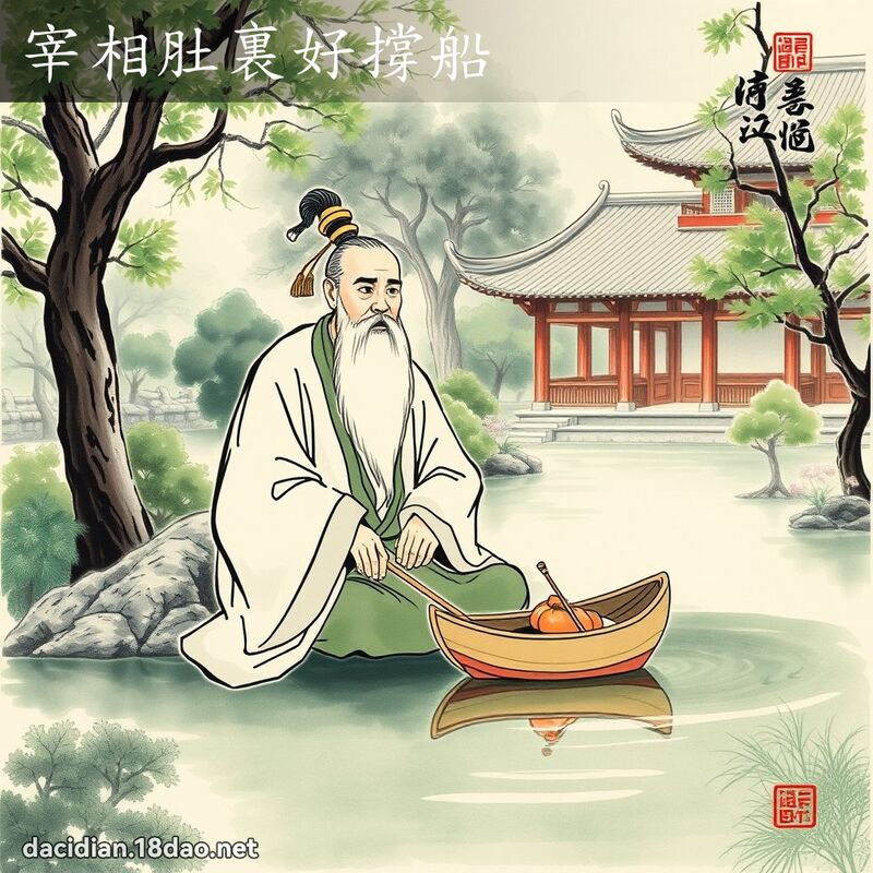 宰相肚裏好撐船 - 中華成語配圖
