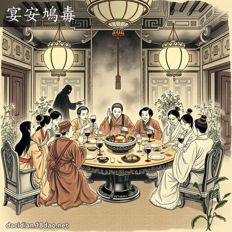 宴安鳩毒 - 中華成語配圖