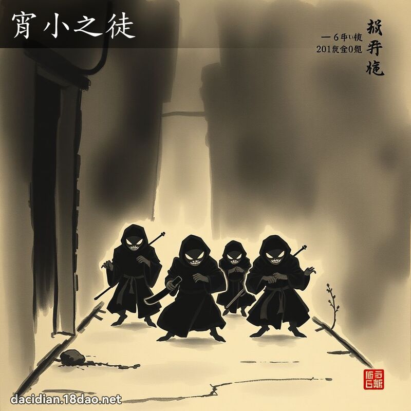 宵小之徒 - 中華成語配圖