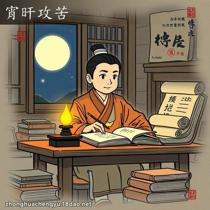 宵旰攻苦 配图