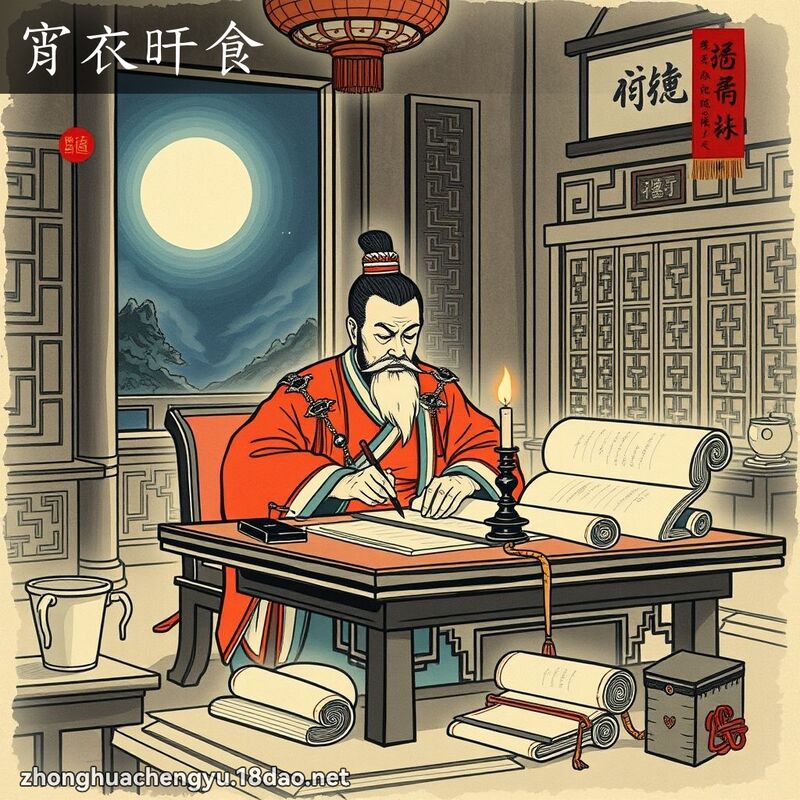 宵衣旰食 配图