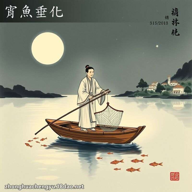 宵鱼垂化 - 中华成语配图