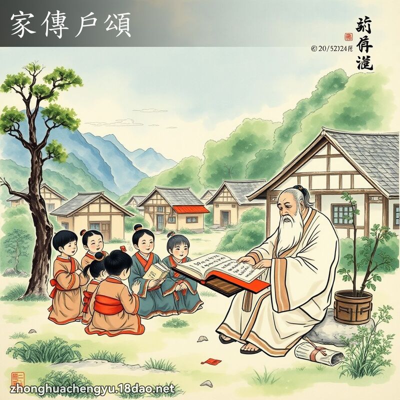 家传户颂 - 中华成语配图