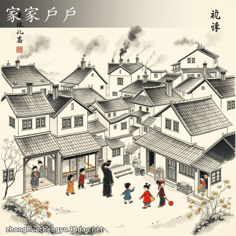 家家户户 配图
