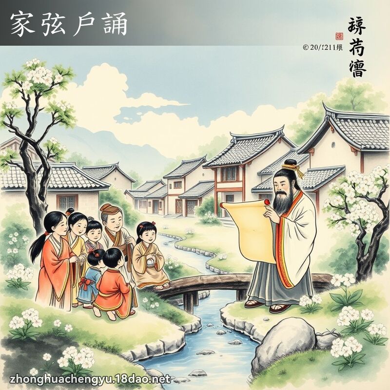 家弦户诵 配图
