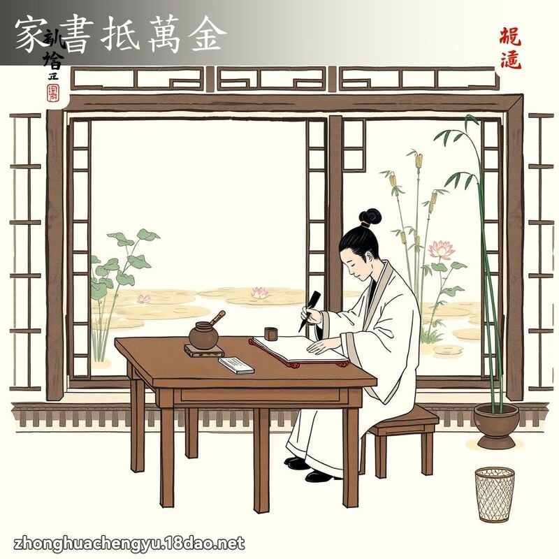 家书抵万金 配图