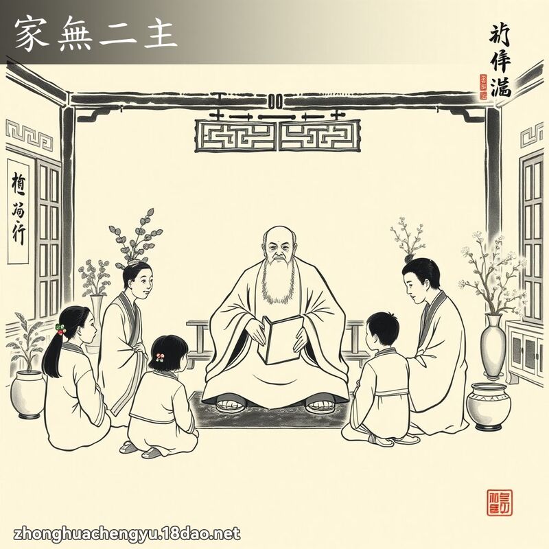 家无二主 - 中华成语配图