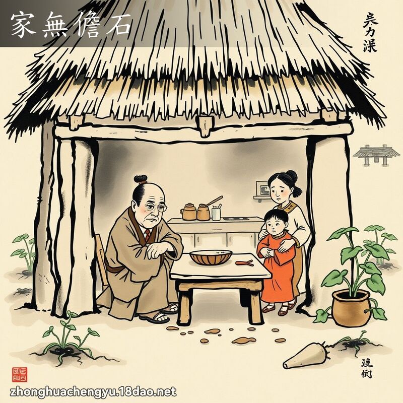 家无儋石 - 中华成语配图