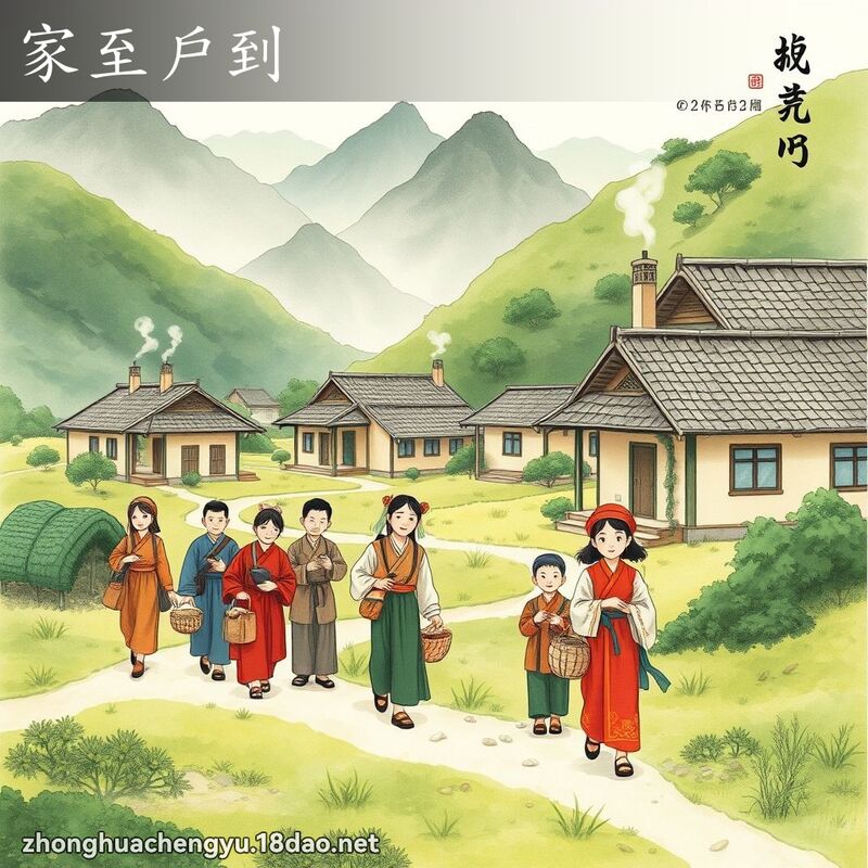 家至户到 配图