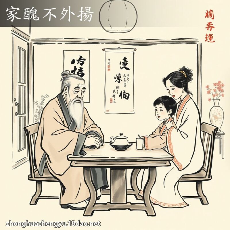 家丑不外扬 配图