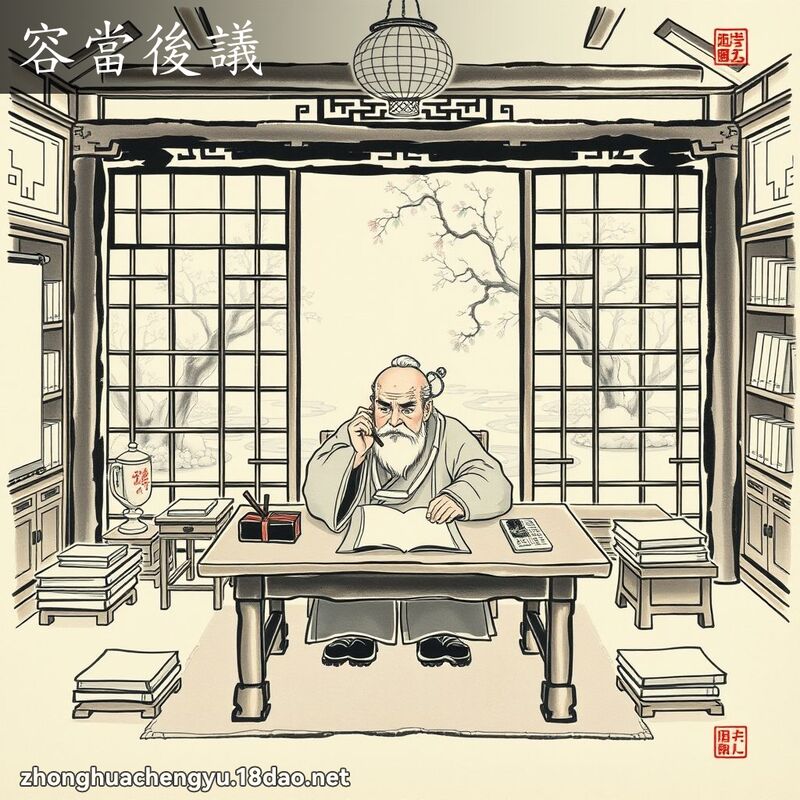 容当后议 配图