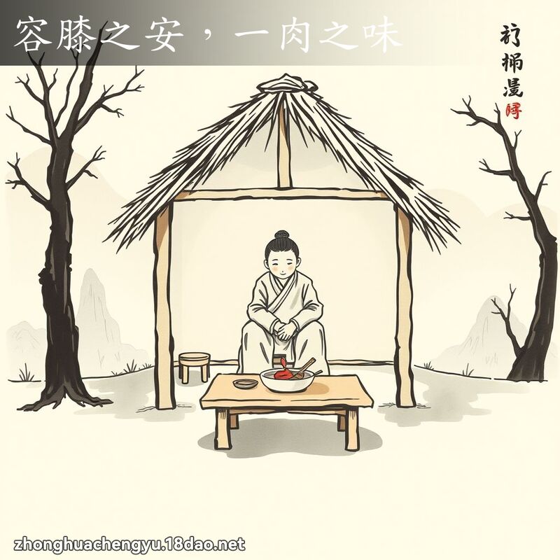 容膝之安,一肉之味 配图