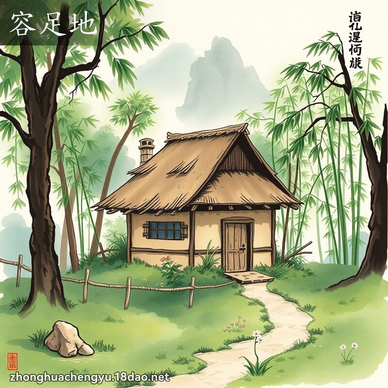 容足地 配图