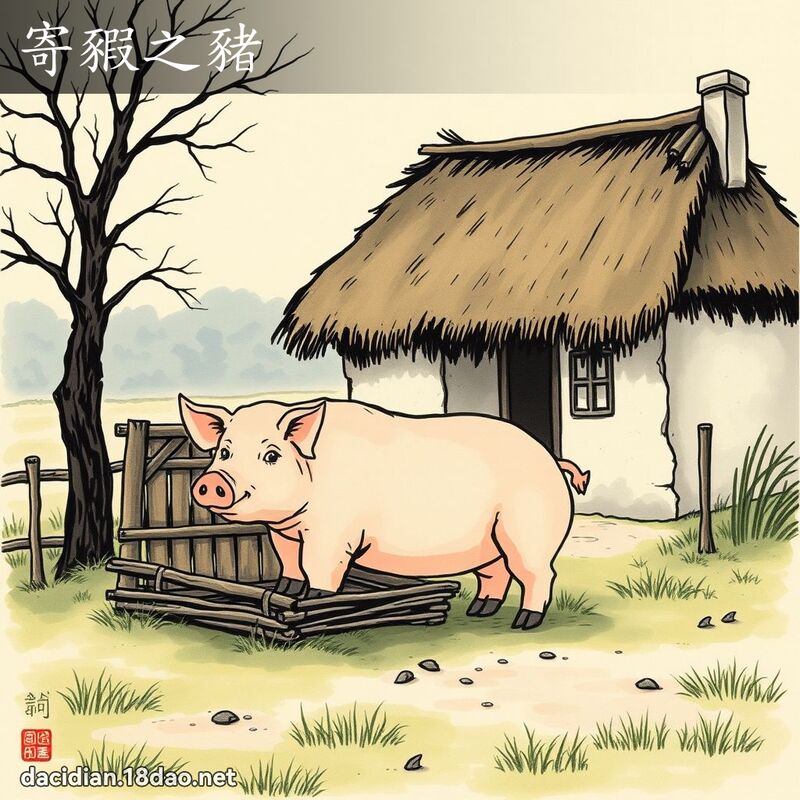 寄豭之豬 - 中華成語配圖
