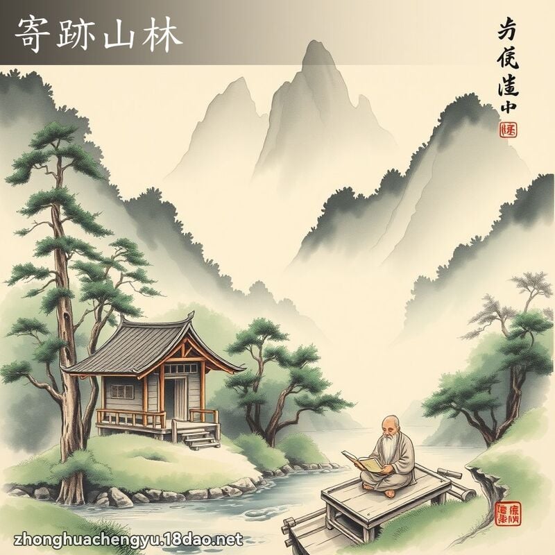 寄跡山林 配图