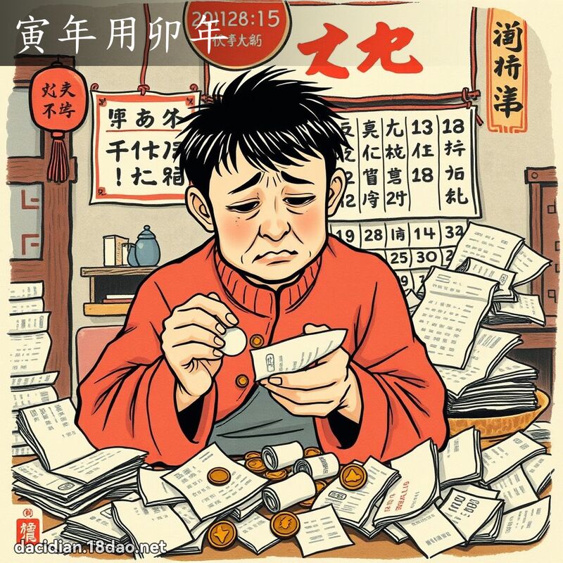 寅年用卯年 - 中華成語配圖