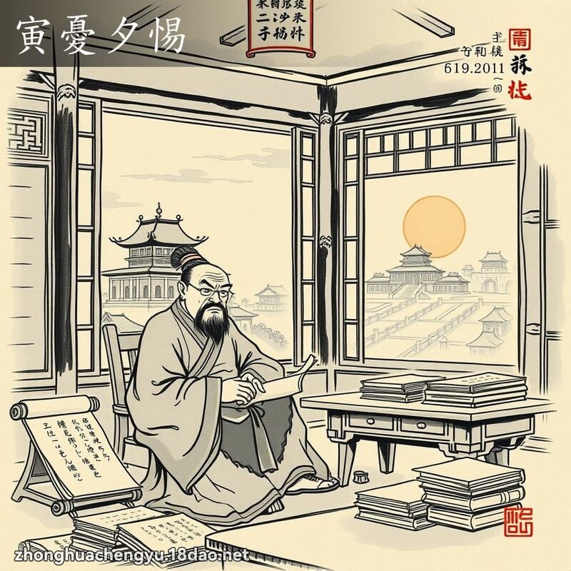 寅憂夕惕 配图