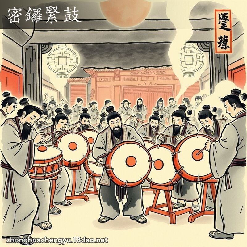 密鑼緊鼓 配图