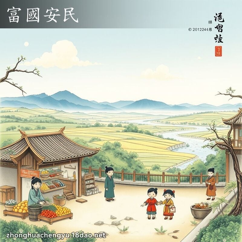 富國安民 配图