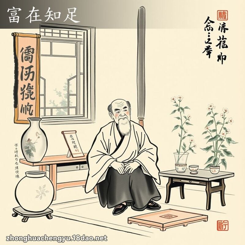 富在知足 配图