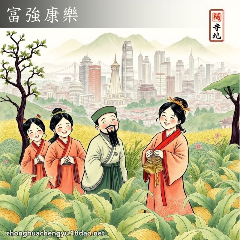 富強康樂 配图
