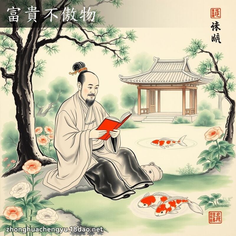 富貴不傲物 配图