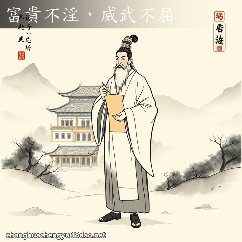富貴不淫,威武不屈 配图