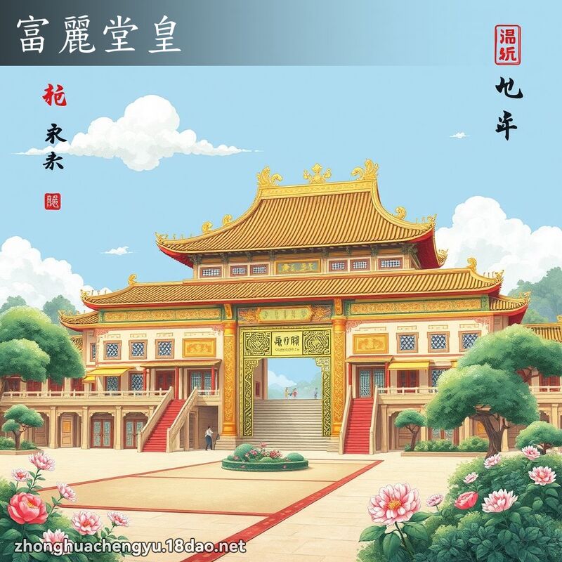富麗堂皇 - 中華成語配圖
