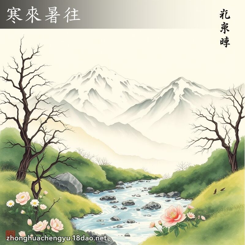 寒來暑往 - 中華成語配圖