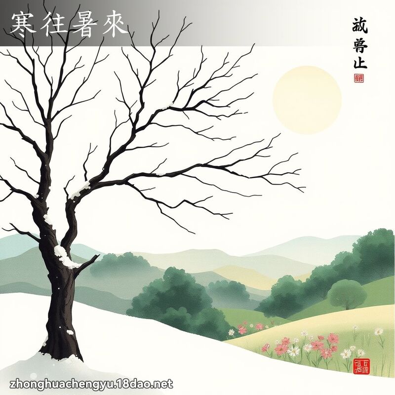 寒往暑來 - 中華成語配圖