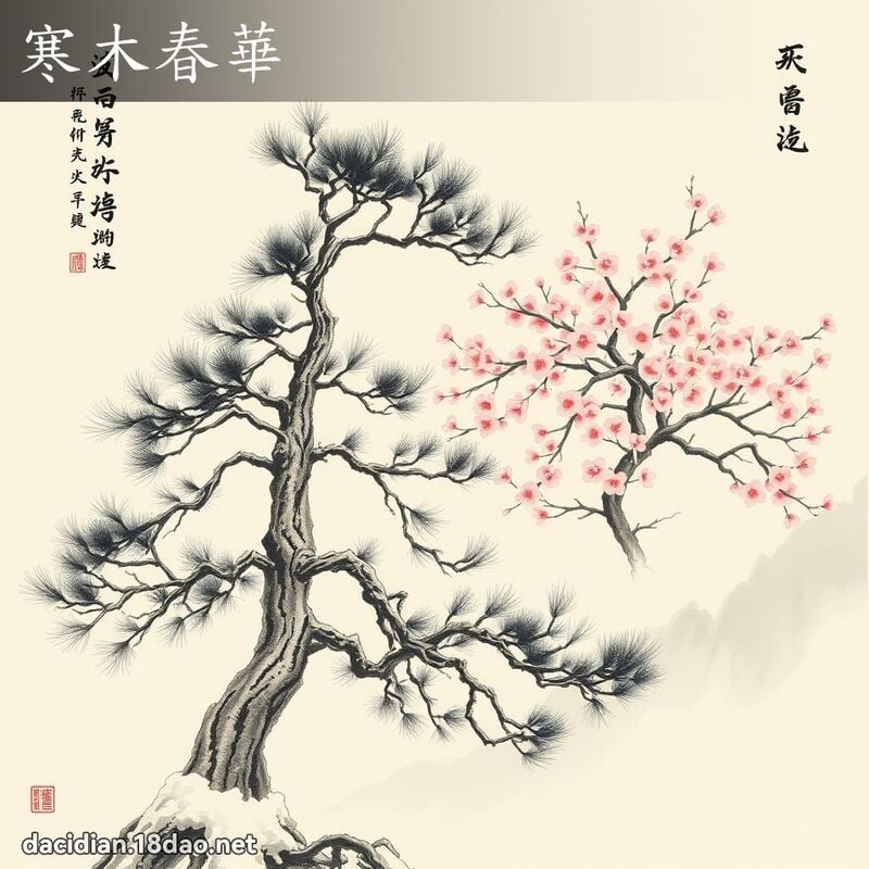寒木春华 - 中华成语配图